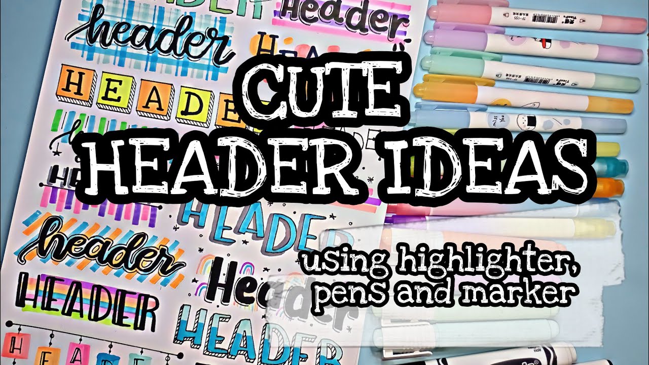 Cute HEADER IDEAS | Pauline's Diary