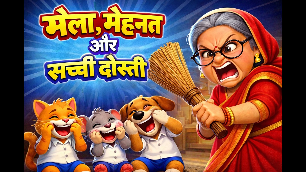 “मेला, मेहनत और सच्ची दोस्ती”  #viral #cartoon #kidsvideo #animation #kidscartoon #bacchokecartoon