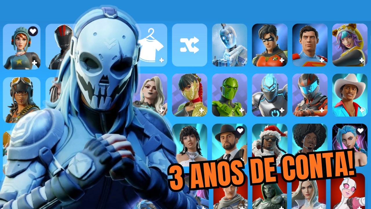 TOUR PELA MINHA CONTA DE 3 ANOS! 🔥 NO FORTNITE