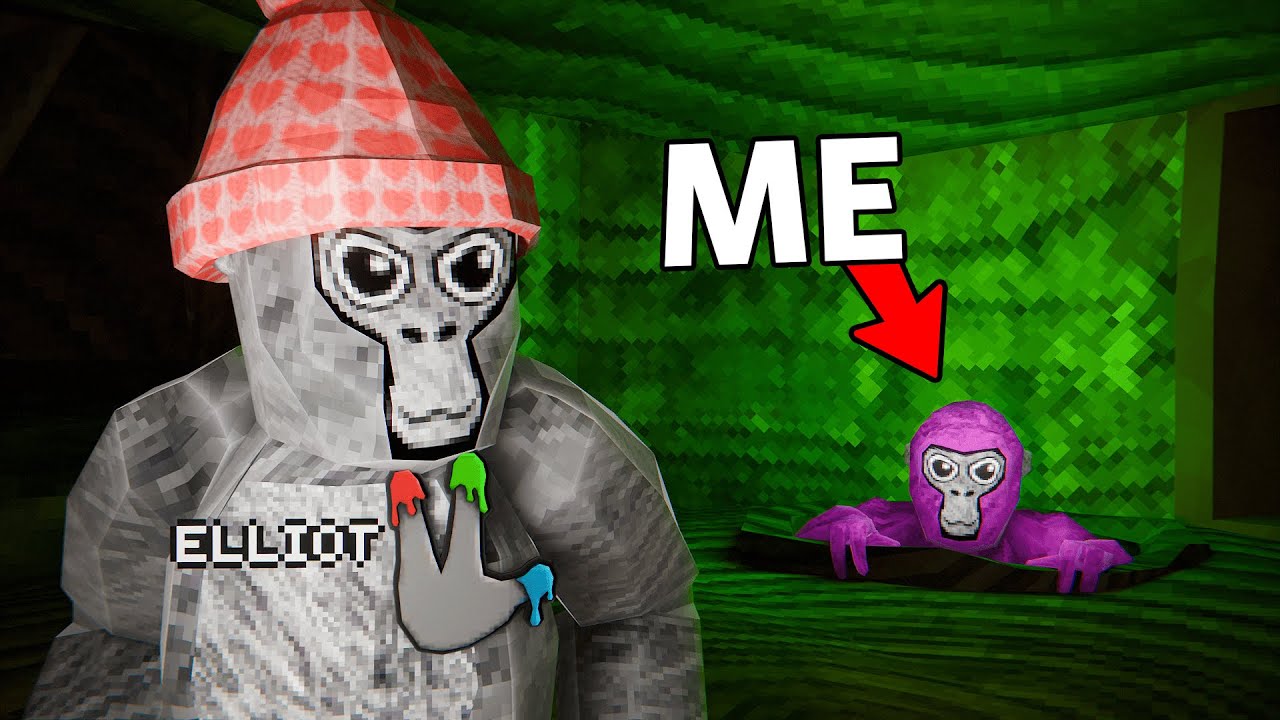 Игрок тайно отслеживает YouTube-блогера в Gorilla Tag