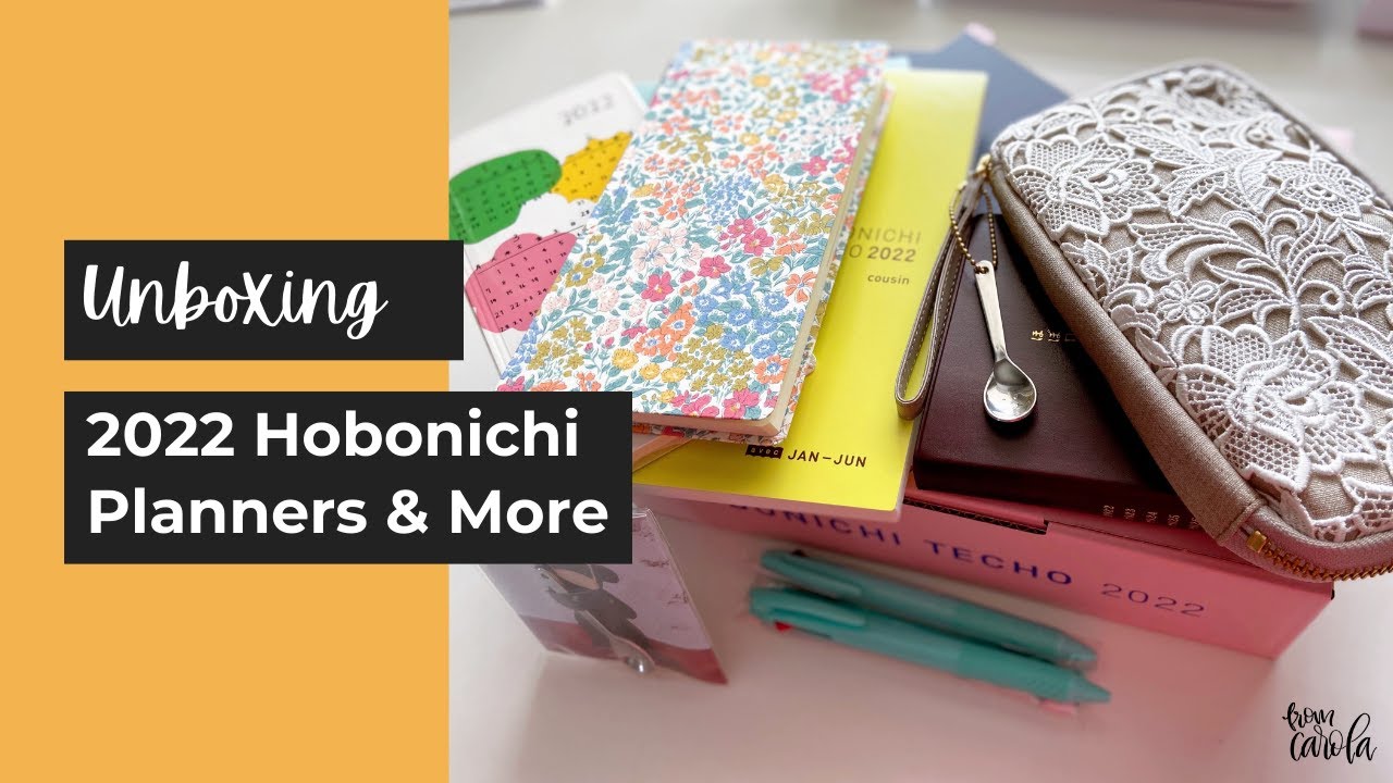 2022 Hobonichi Planners Unboxing ft. Weeks, Cousin Avec, 5-year Techo, and Accessories