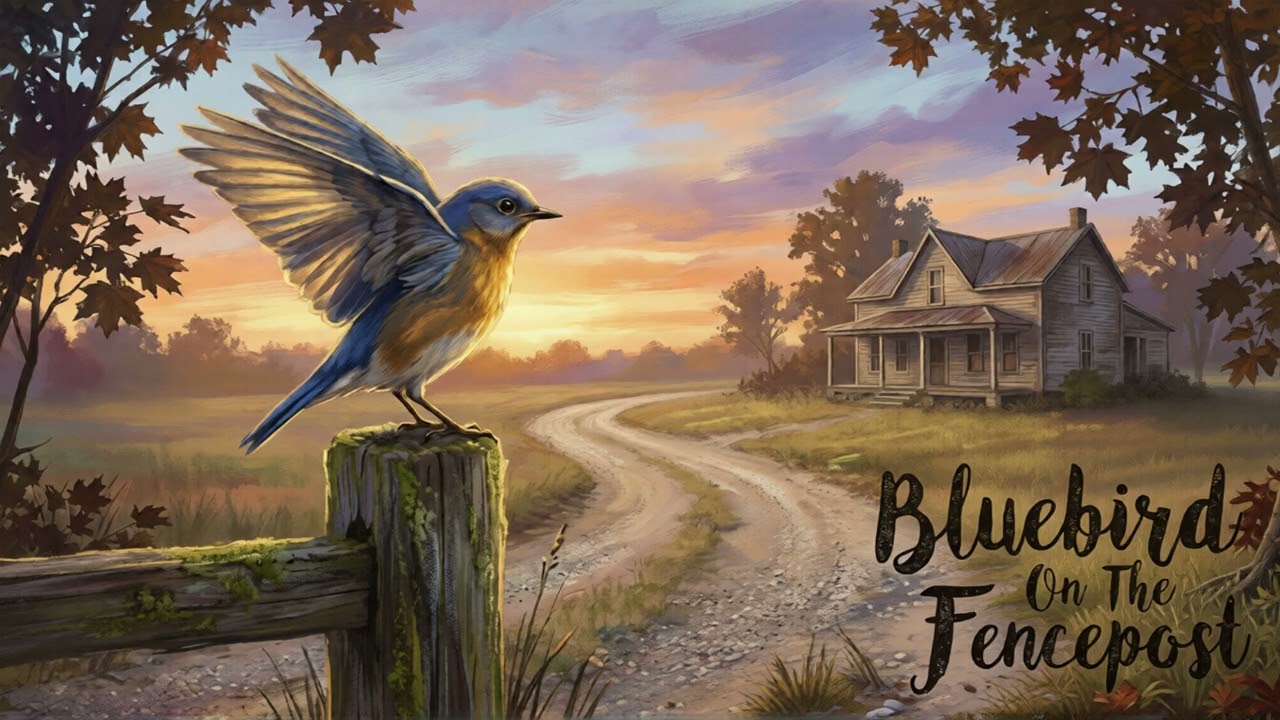 Bluebird On The Fencepost