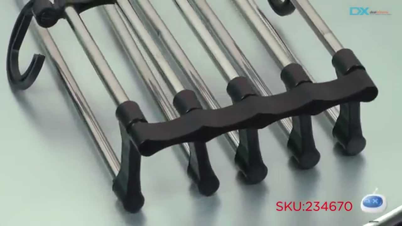 Dealextreme:Multifunction Practical 5-in-1 Stainless Steel Cloth Trousers Hanger Hook