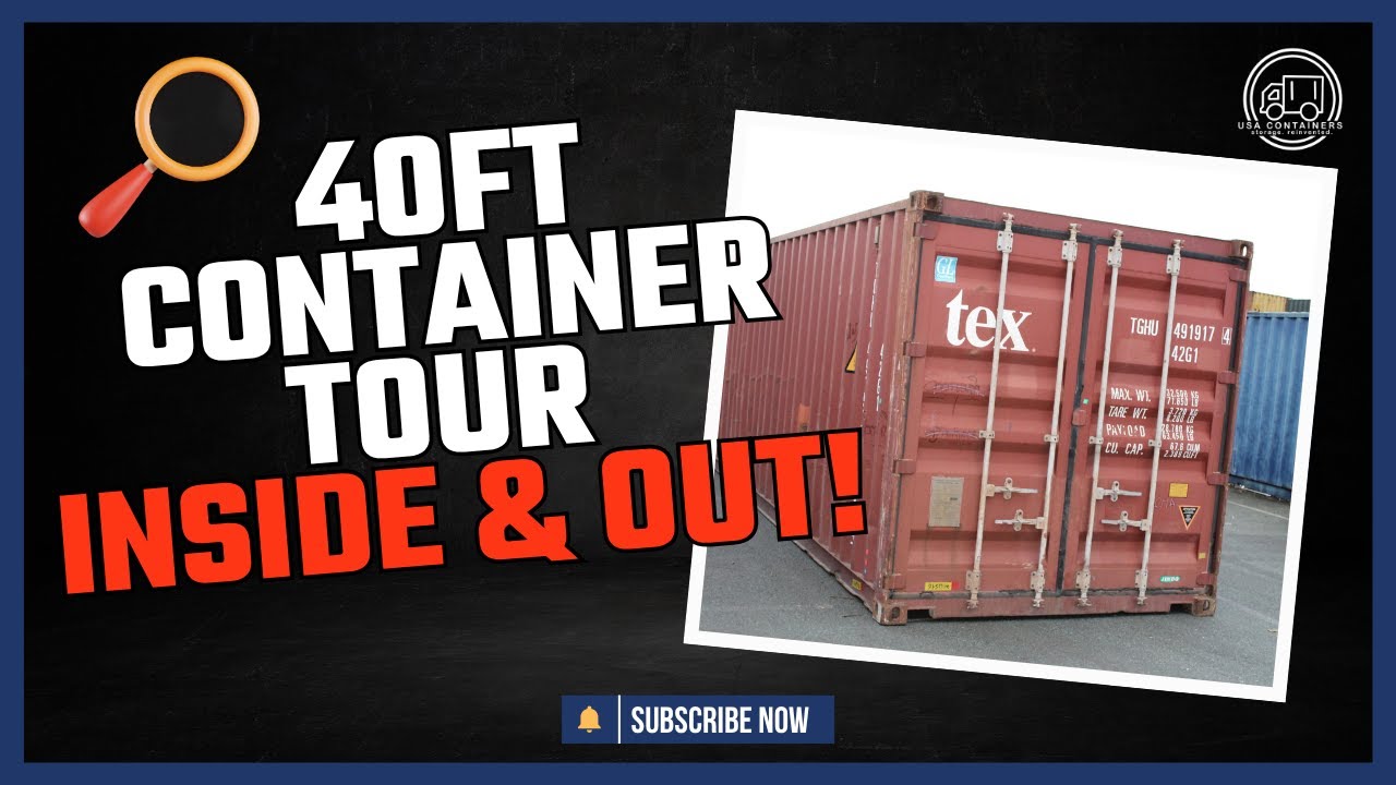 40ft Used Standard Container | Inside & Outside | USA Containers