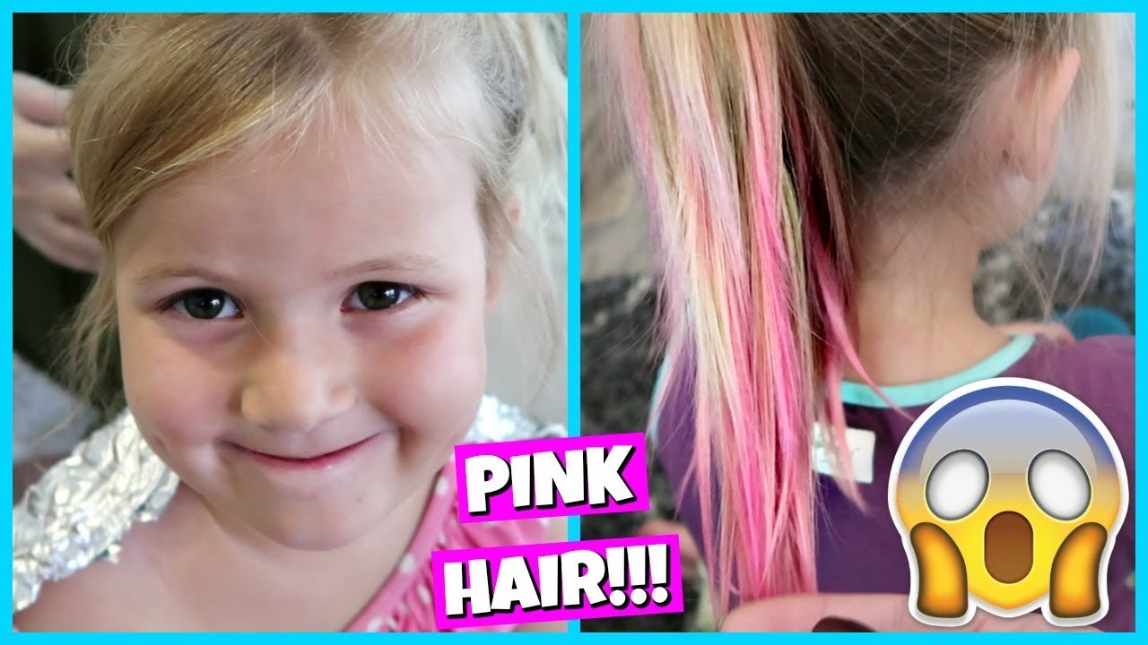 WE DYED HER HAIR PINK!