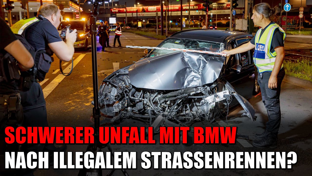 Mutmaßliches Straßenrennen endet in schwerem Crash in Köln-Deutz | 11.08.2025