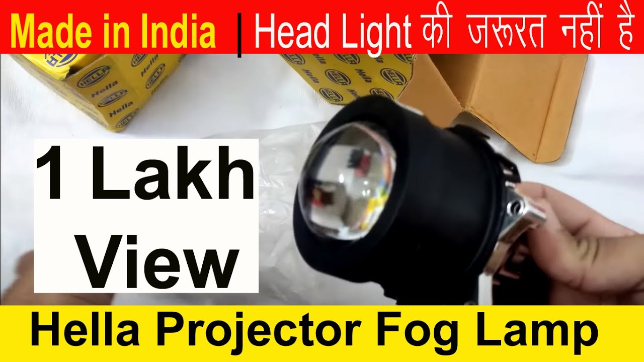 Hella 60mm Projector Fog lamp review and installation # Best projector fog lamp # Made in India