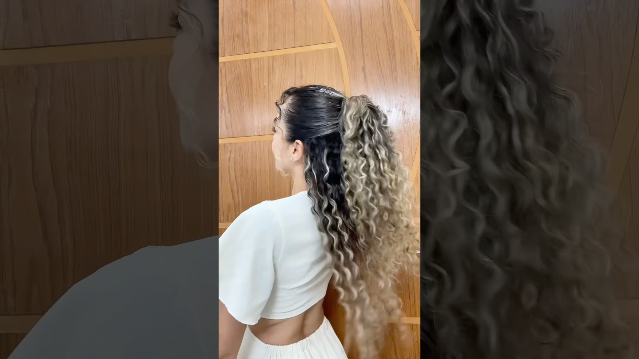Penteado para cabelos cacheados #penteadoscachos #curlyhair #cachos #cacheadas #cabelocacheado