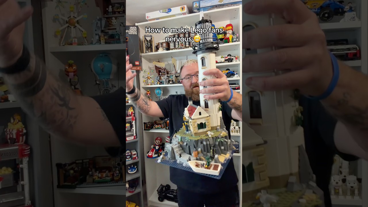 How to make Lego fans nervous 😬 #lego