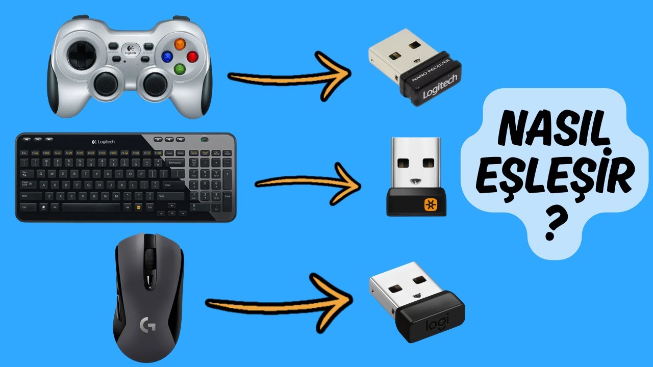 LOGİTECH KLAVYE, MOUSE, GAMEPAD EŞLEŞTİRME REHBERİ