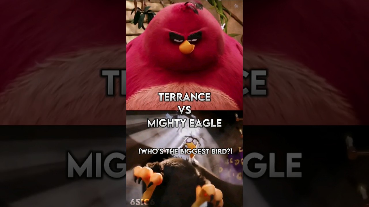 Terrance vs Mighty Eagle (Who's The Biggest Bird??? Part 1) #shorts #angrybirds