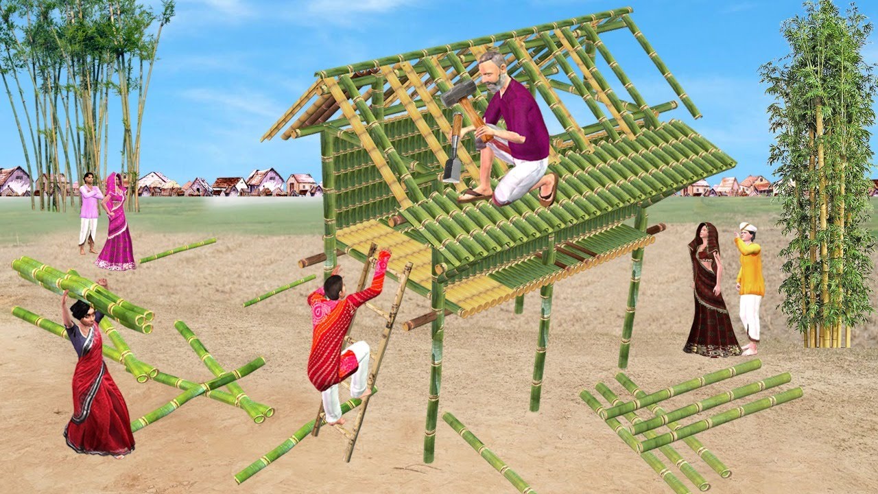 बाँस का घर बनाएँ Garib Ka Bamboo House In 30 Days Comedy Video