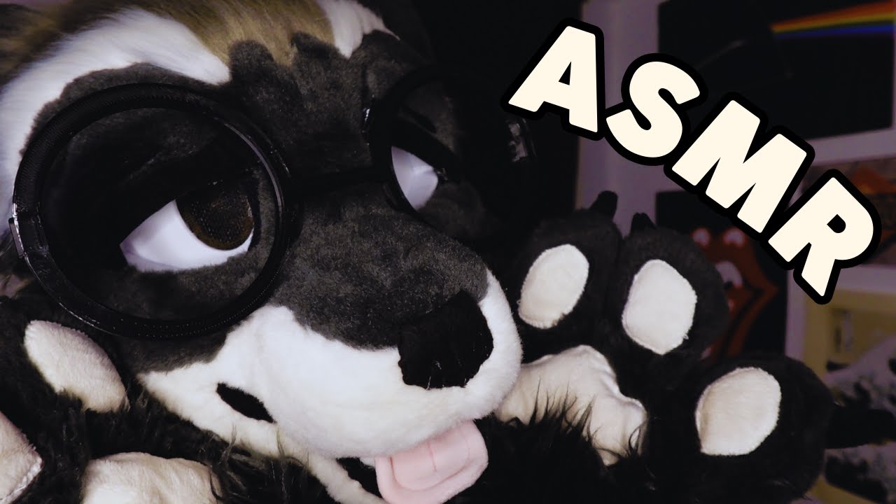 [Furry ASMR] Brushing Your Face and Pampering You 🤍 | Fursuit Tingles | Visual Triggers and More...