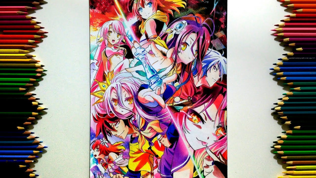 Drawing - No game no life Zero Movie ノーゲーム・ノーライフ ゼロ
