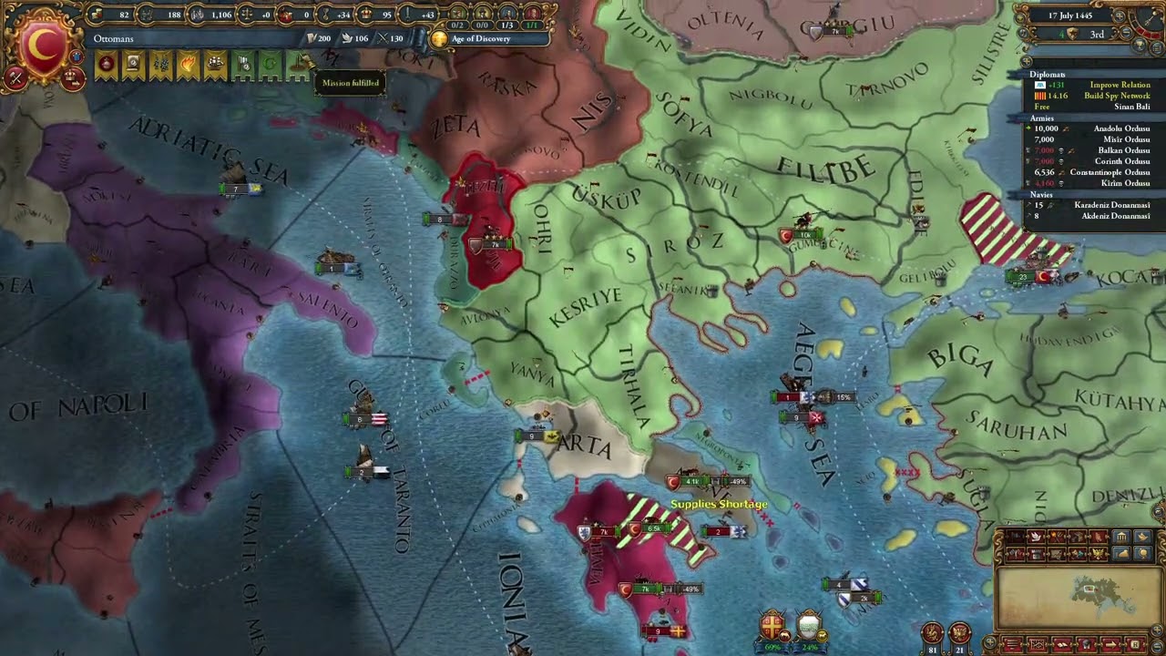 EU4 1.35 Ottomans P1 The fall of the Byzantine Empire