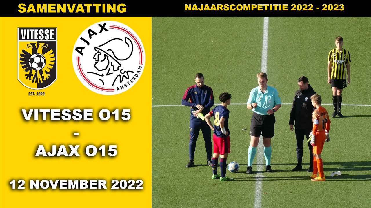 Highlights Vitesse O15 - AJAX O15 zaterdag 12 november 2022