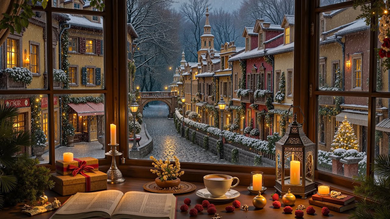 Wonderful Winter Coffee by Window - Gentle Jazz Piano Ambience For Relax, Study & Work