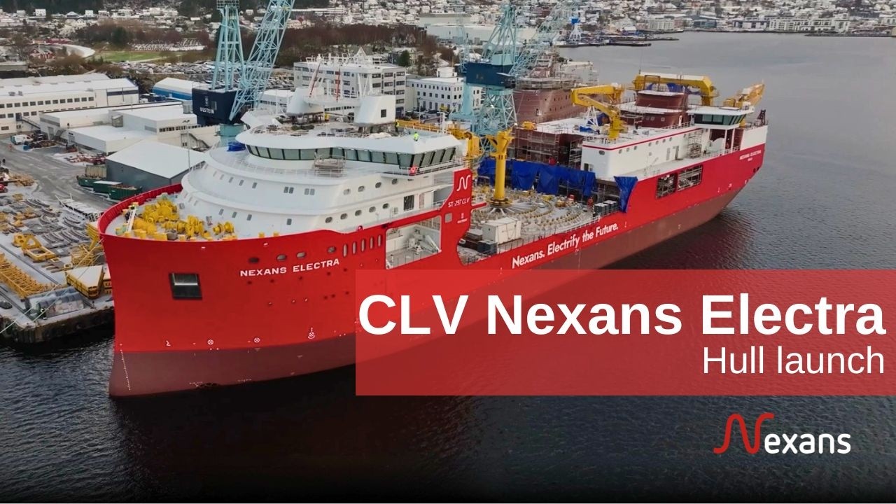 Launch of Nexans Electra from the dock hall
