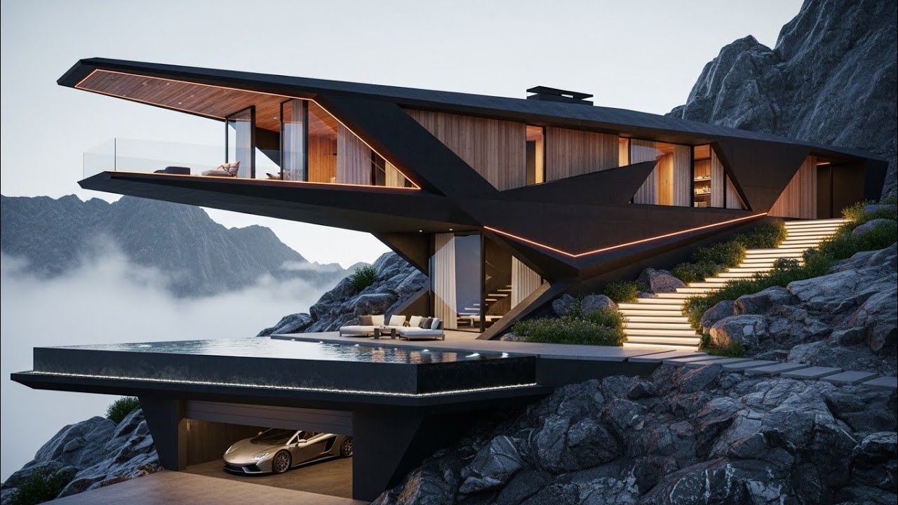 Inside a Multimillion Floating Cliff side Mansion | The Future of Ultra Luxury Living