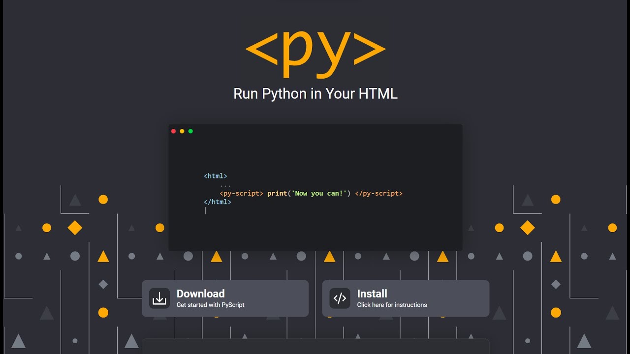 Run python in browser 😱 | pyScript.js