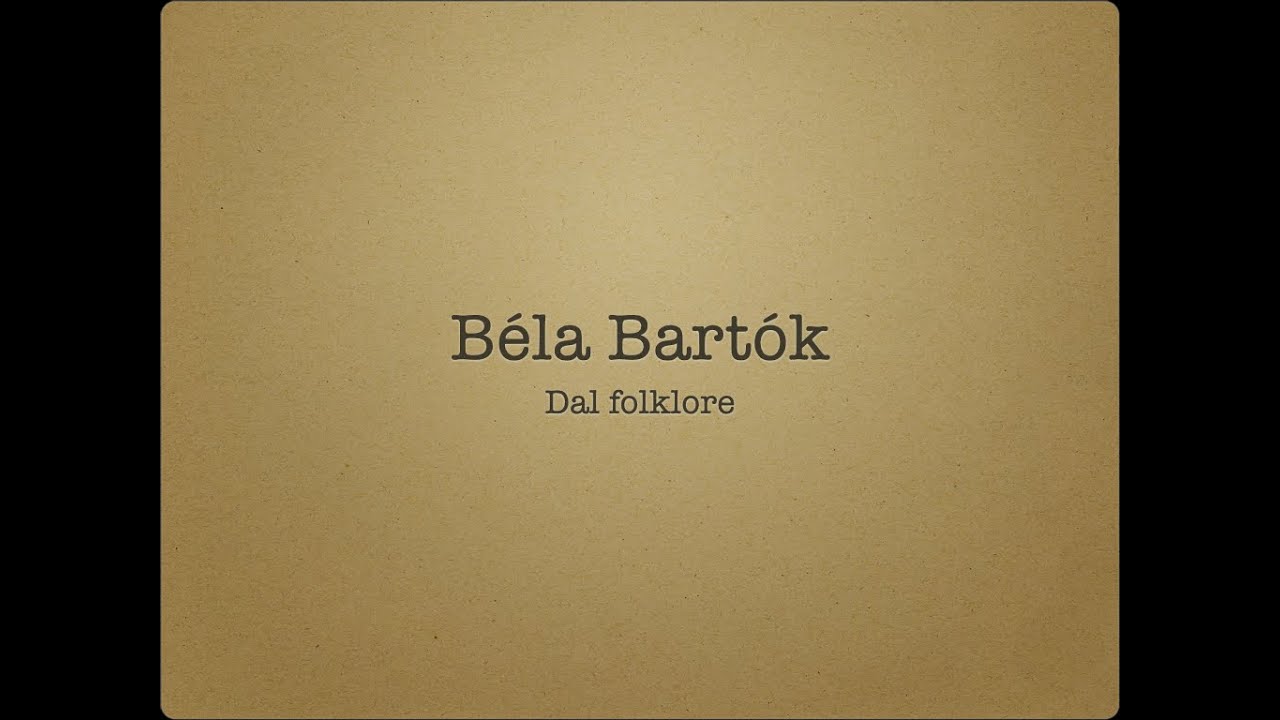 Vicende - Appunti di Storia della musica: Béla Bartók e Musica nella notte