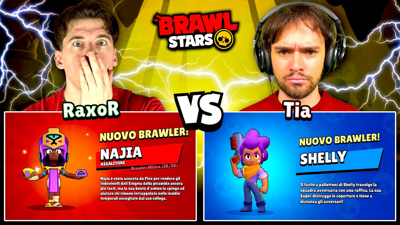 ⭐️ RAXOR vs TIA |  Il 1° CHE TROVA TUTTI I BRAWLER VINCE! | Brawl Stars ITA