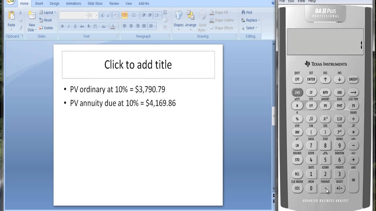 Annuities Ordinary Annuity vs Annuity Due
