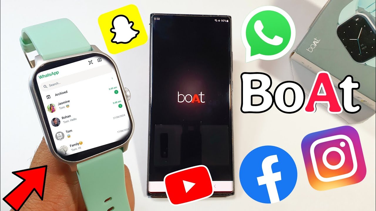 Boat Smartwatch Get WhatsApp, Instagram, Facebook, Snapchat | Boat Smartwatch | Boat Watch