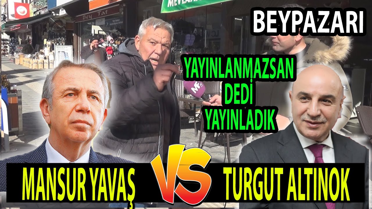 Mansur Yavaşın Memleketi Beypazarın'da Şoka Uğratan Dev Anket Mansur Yavaş mı Turgut Altınok Mu