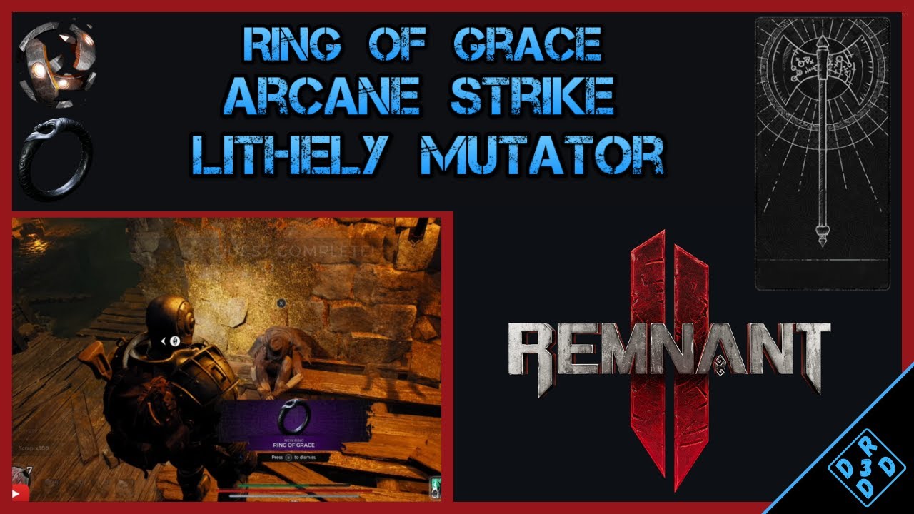 Remnant 2 Harvester's Reach Secrets - Ring of Grace - Arcane Strike Trait - Lithely Mutator Location