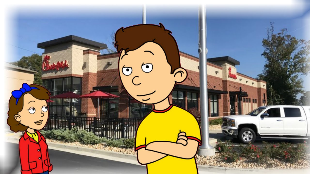 Caillou Makes a Good Behavior in Chick Fil A / Rewarded