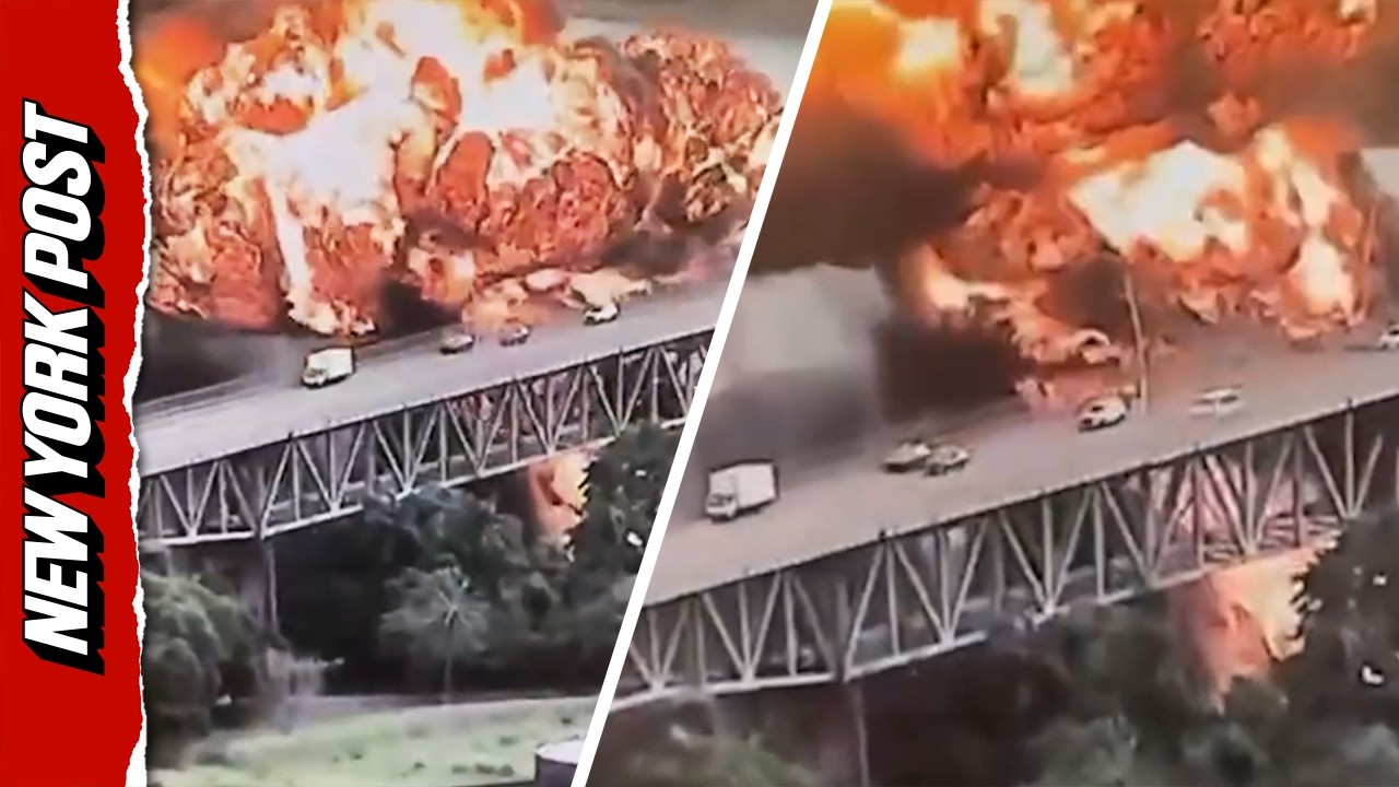 Fireball Erupts After Oil Tanker Explodes on Panama Bridge, Killing One