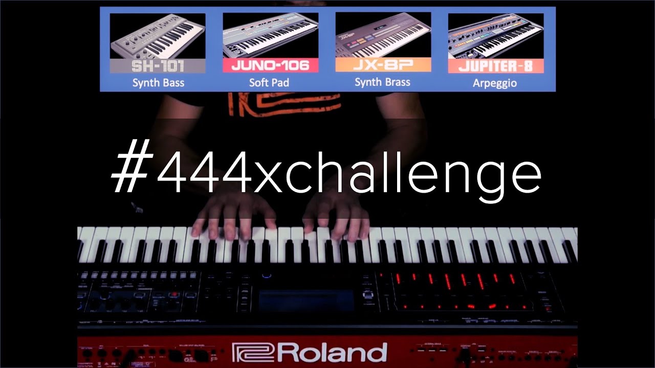 4x4x4 Challenge: create a song in 4 minutes, with 4 chords, using the 4 Fantom model expansions!