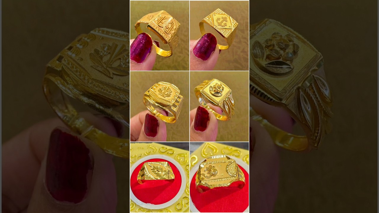 Gold ring designs for men 