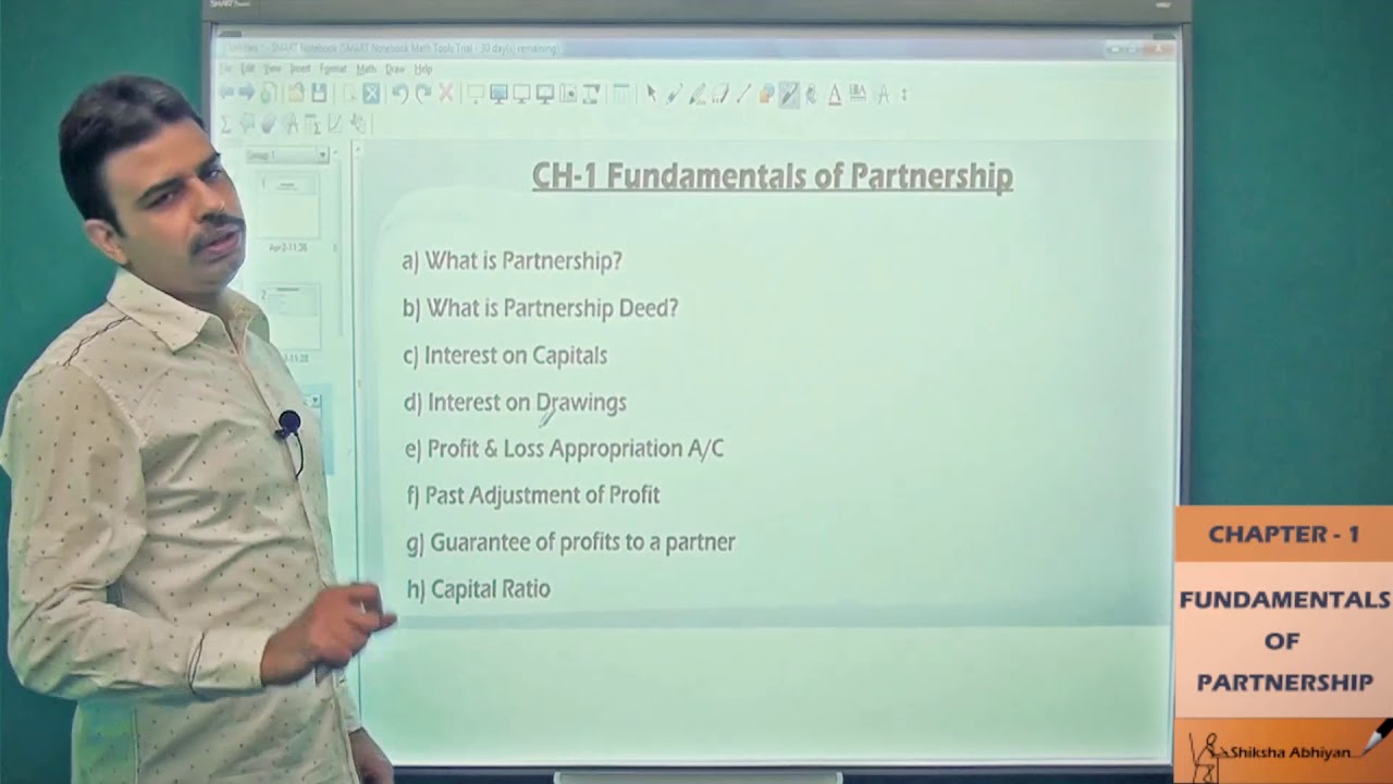 Contents of Partnership Fundamentals  Part 1 - Accounts - #CBSE Class 12 Accounts