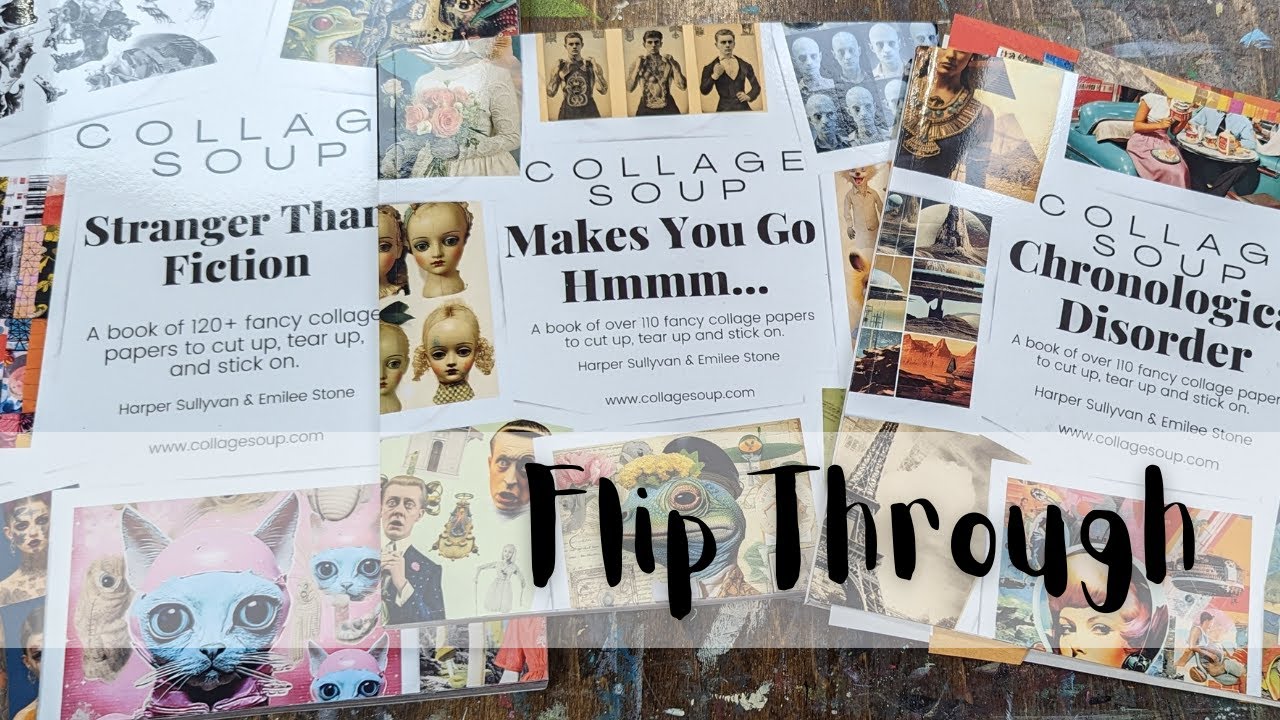 Collage Soup Flip Through, 3 Books