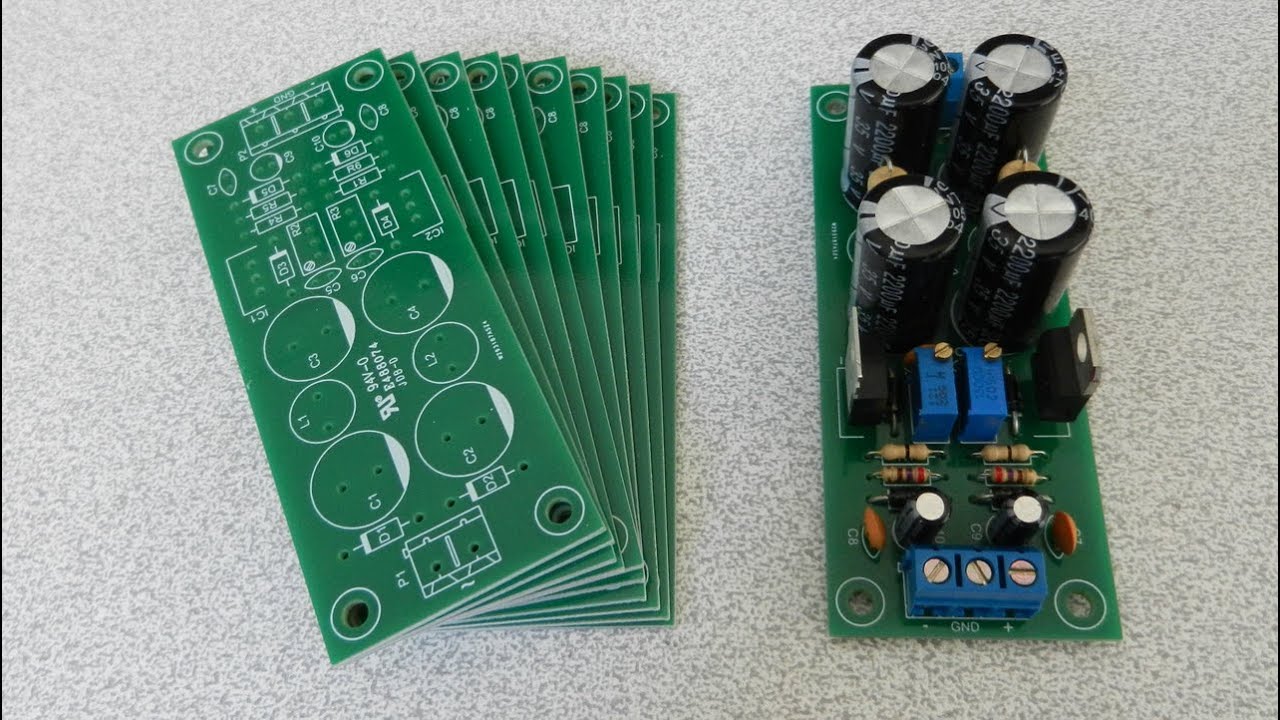 Linear Power Supply Circuit [LM317, LM337, Adjustable & Low Noise]
