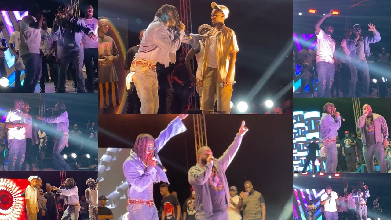 Stonebwoy Campaigns For Rapper Guru & Performs With D’Black+Dope Dancehall Battle With Young Talents