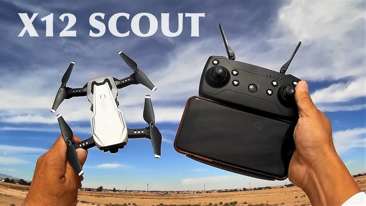 X12 WiFi FPV RC Drone with Altitude Hold Wide-angle Lens- 2MP CAMERA