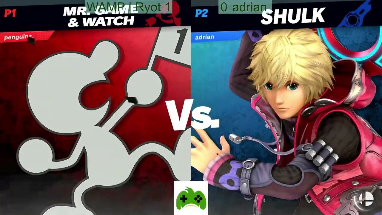 Smash Ultimate: WAMP | Ryot (Mr. Game & Watch) vs. Adrian (Shulk)