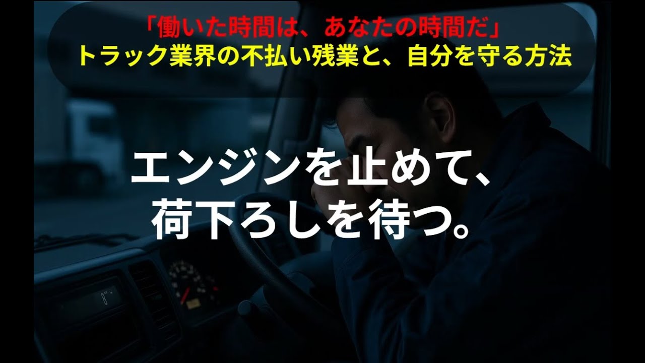 働いた時間は、あなたの時間だ ──トラック業界の不払い残業と、自分を守る方法　