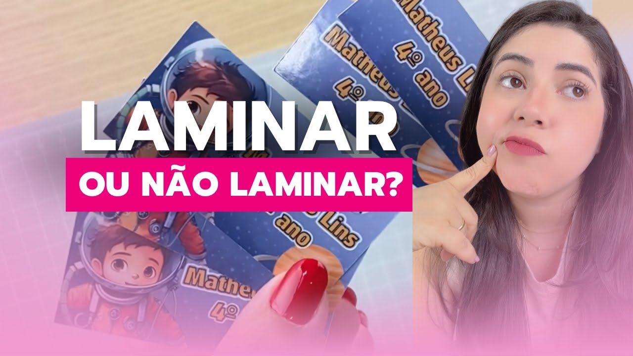 Etiquetas escolares: laminar ou não?