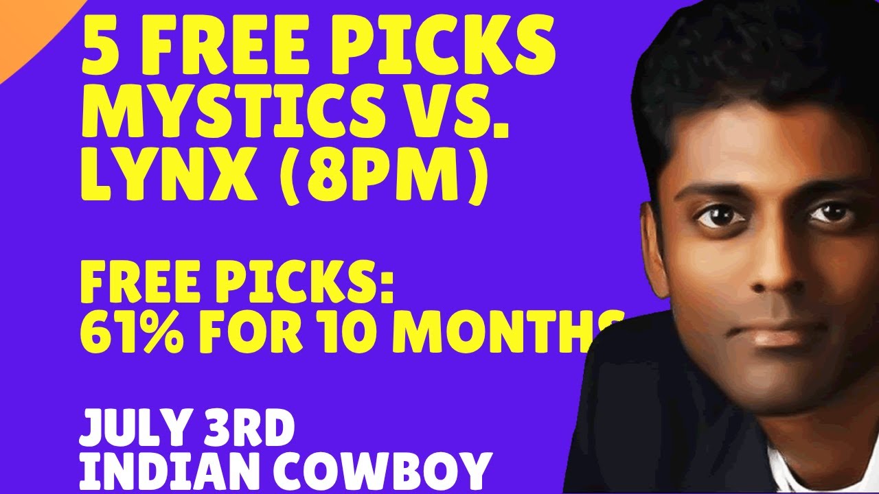 Thursday WNBA Picks Predictions & Best Bets 07/03/2025 Indian Cowboy Picks Predictions Best Bets