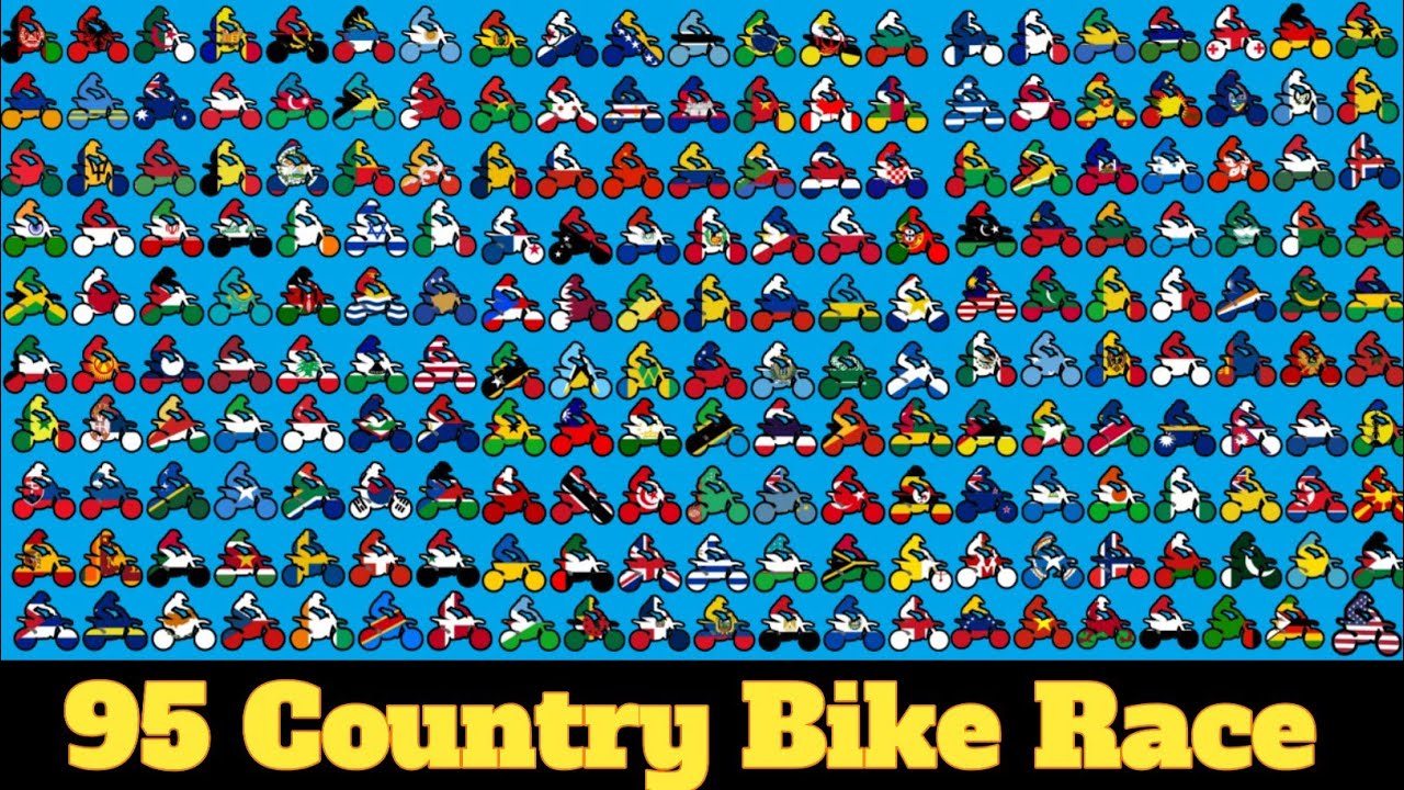 95 Country Motorbike & 94 Elimination Dirt Country Bike Race Tournament - Motocross Bike Racing