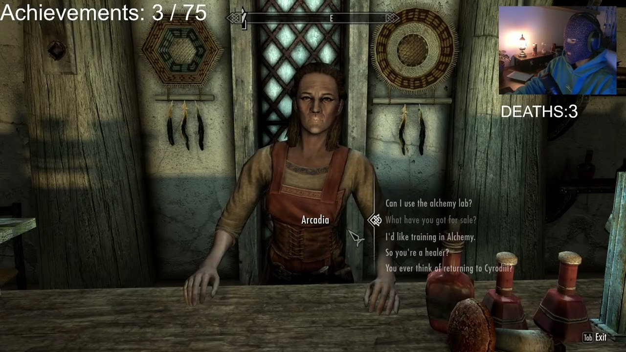 DRUID Streams - Skyrim *Permadeath*Platinum hunt*Survival*Legendary difficulty* (Part 2)