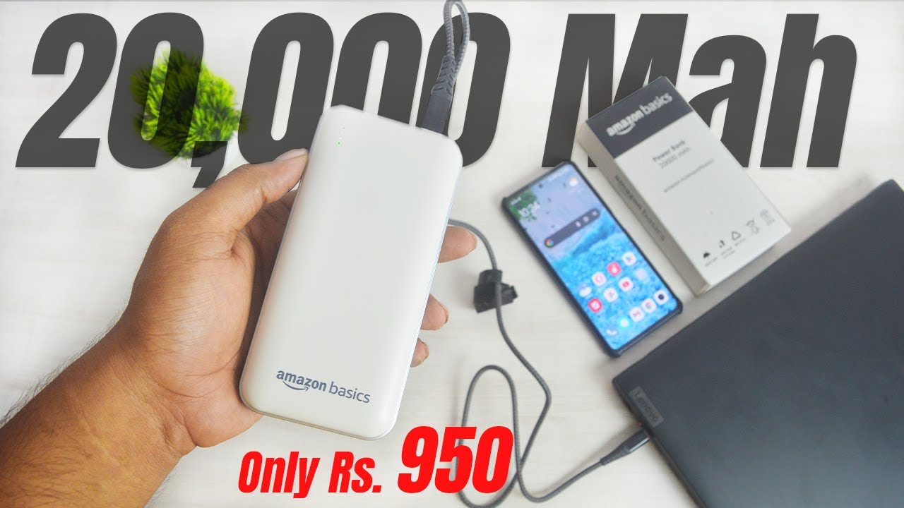 Amazon Basics 20000mAh Power Bank Review ⚡ 22.5W Fast Charging | Type-C PD | Worth ₹950?
