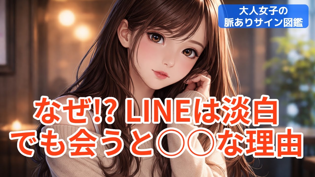 【大人女子の脈ありサイン】文章は冷たいのに、会うと優しい女性の心理とは