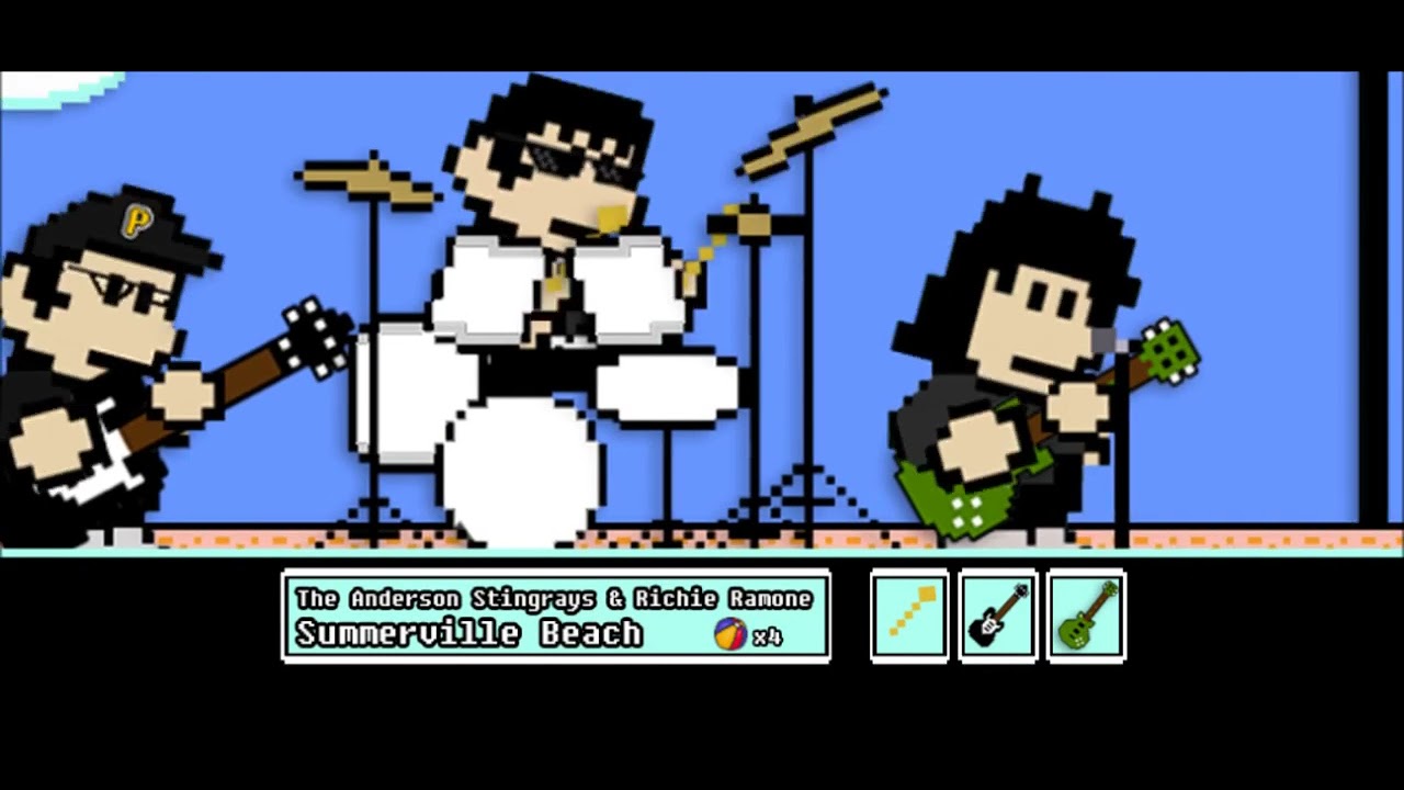 The Anderson Stingrays w Richie Ramone   Summerville Beach Video