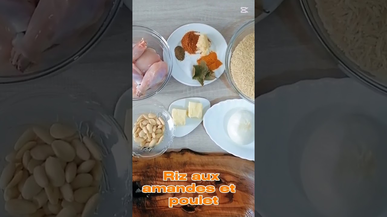 lriz aux amandes et pouletsروز ازعر بالوز والدجاج 