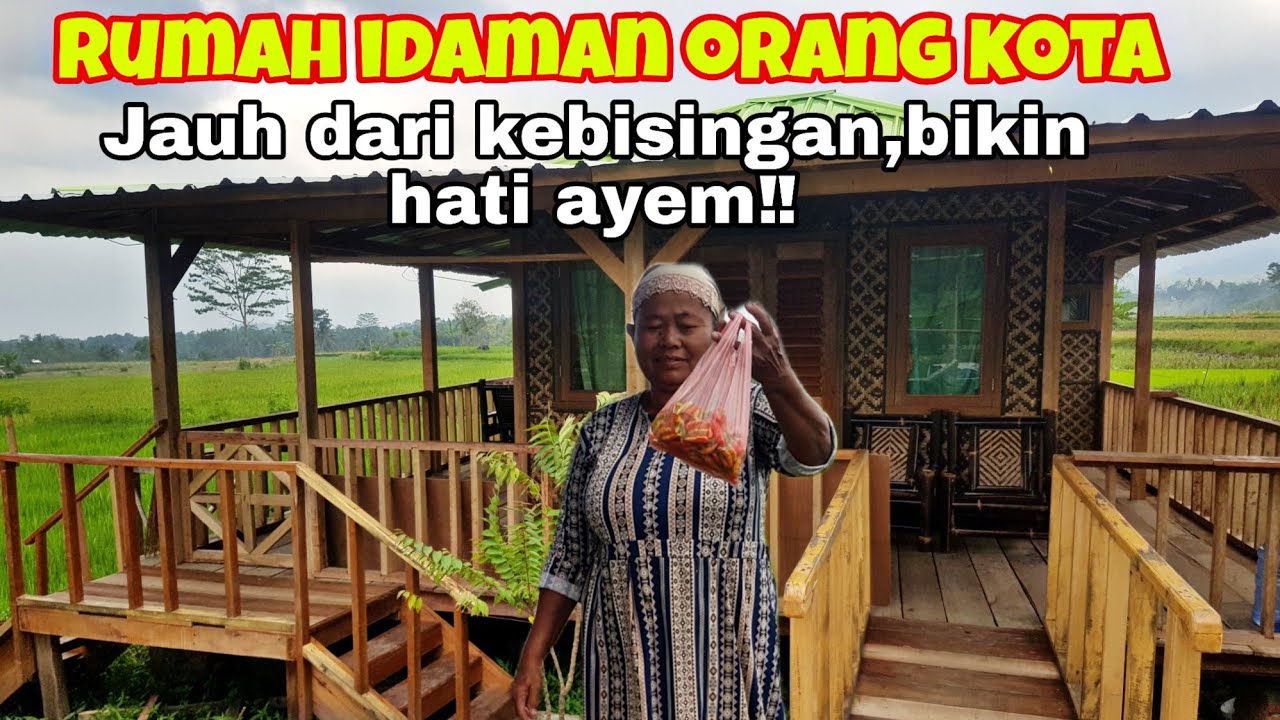 Hanya ada satu rumah tengah sawah,  tanpa tetangga di temani pesawahan indah🤩